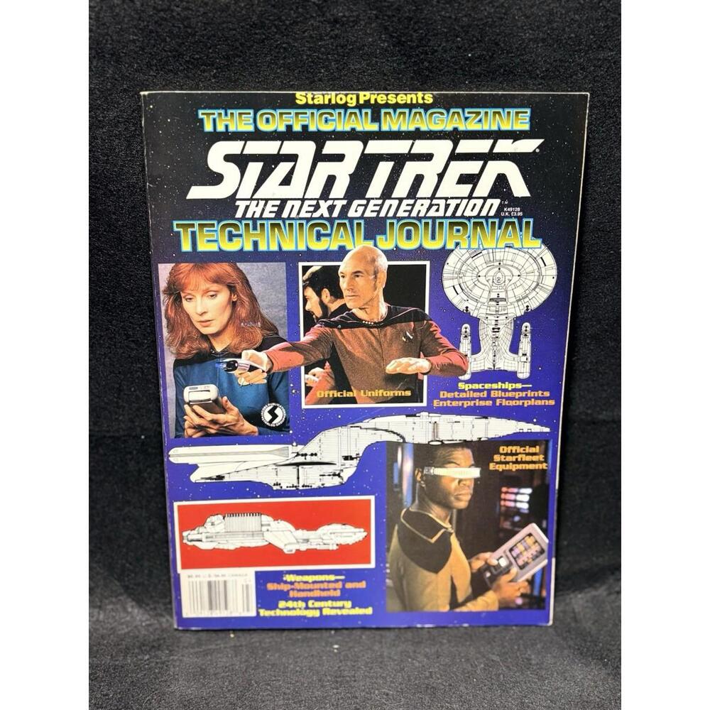 🏷 VTG 1992 Star Trek: The Next Generation Technical Journal Starlog Magazine